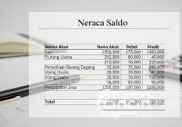 contoh neraca saldo